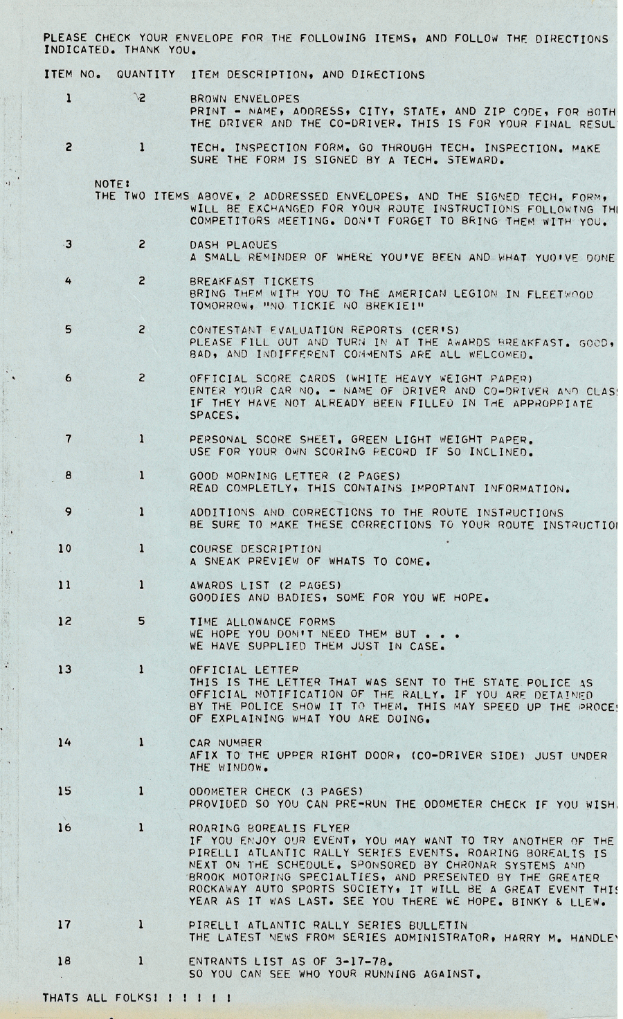 Blue Mountain Sunsetter 1978