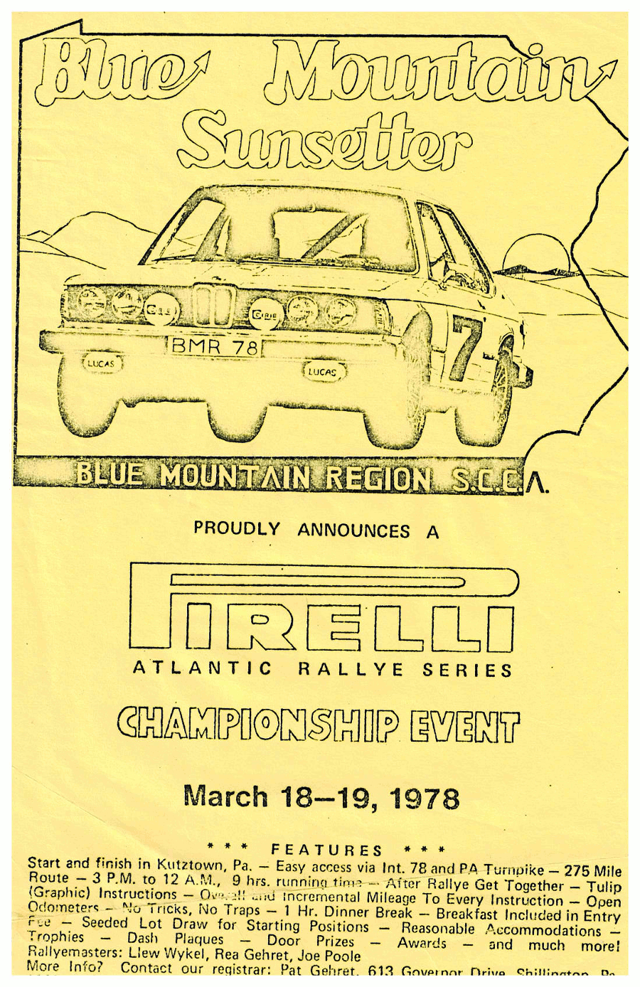 Blue Mountain Sunsetter 1978